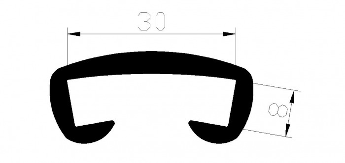 MS madla - vnútorné rozmery